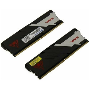 16GB (Kit of 2x8GB) DDR5-5200 Viper (by Patriot) VENOM DDR5 (Dual Channel Kit) PC5-41600, CL36, 1.2V, Aluminum heat spreader with unique design, XMP 3.0 Overclocking Support, On-Die ECC, Thermal sensor, Matte Black with Red Viper logo