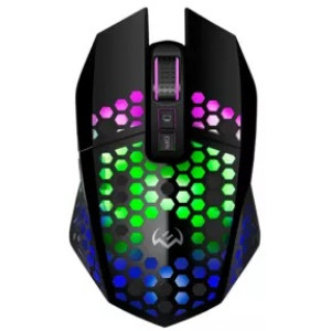 Wireless Gaming Mouse SVEN RX-G940W, 800-3600 dpi, 7 buttons, Silent, RGB, 600mAh, 98g., Black