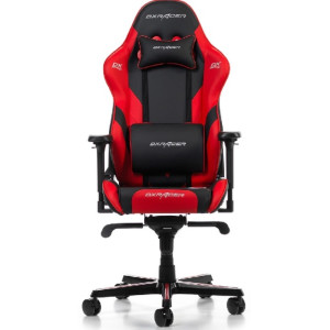 Gaming/Office Chair DXRacer Gladiator GC-G001-NR-BX2, Black/Red, Gaslift class 4, Premium PU leather, max weight up to 150kg / height 165-200cm, Tilt lock, Recline 90°-135°, 4D Armrests, Headrest and lumbar cushions, Aluminium wheelbase, 7.5 cm PU Caster,