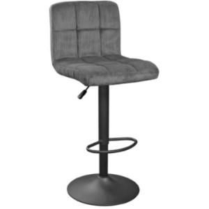 Барный стул Deco SB-044 Velvet Dark Grey+Black Leg