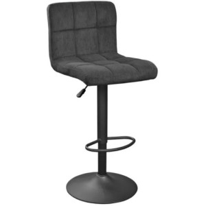Барный стул Deco SB-044~Velvet Black+Black Leg