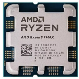 CPU AMD Ryzen 9 7900X  (4.7-5.6GHz, 12C/24T, L2 12MB, L3 64MB, 5nm, 170W), Socket AM5, Tray