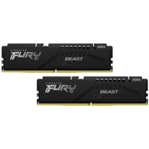 64GB (Kit of 2*32GB) DDR5-5600  Kingston FURY® Beast DDR5 EXPO, PC44800, CL40, 2Rx8, 1.25V, Auto-overclocking, Asymmetric BLACK low-profile heat spreader, AMD® EXPO v1.0 andIntel® Extreme Memory Profiles (Intel® XMP) 3.0.