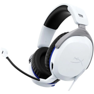 Headset HyperX Cloud Stinger 2 Playstation, White, Immersive DTS Headphone:X Spatial Audio, Adjustable Rotating Earcups, Signature HX Comfort, Microphone built-in, Swivel-to-mute noise-cancelling mic, Frequency response: 10Hz–25,000 Hz, Cable length:2m,