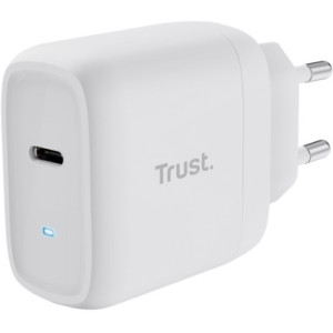 Trust Maxo 45W Universal USB-C Charger,  Charging technology USB-C, USB PD 3.0 + PPS, output (5, 9, 12, 15, 20V; max 3A), with included 2m USB-C cable, White