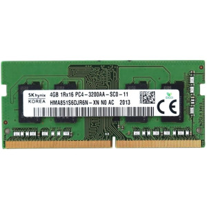 4GB SODIMM DDR4 Hynix 4GB HMA851S6DJR6N-XN PC4-25600 3200MHz CL22, 1.2V