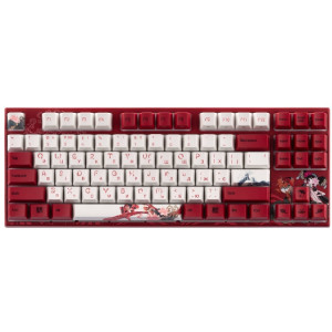 Keyboard Varmilo VEM87 Koi 87Key, EC V2 Rose, USB-A, EN/UKR, White Led, Red