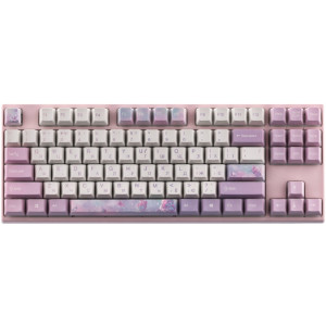 Keyboard Varmilo VEM87 Dreams On Board 87Key, EC V2 Rose, USB-A, EN/UKR, White Led, Pink
