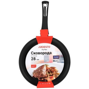 Сковорода ВОК Ardesto Gemini Trento 28 см, черный, алюминий