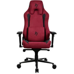 Gaming/Office Chair AROZZI Vernazza SuperSoft Fabric, Bordeaux, Velvety texture fluid-repellant, max weight up to 135-145kg / height 165-190cm, Tilt Angle Lock, Recline 165°, 4D Armrests, Head and Lumber cushions, Metal Frame, Aluminium wheelbase, Gas li
