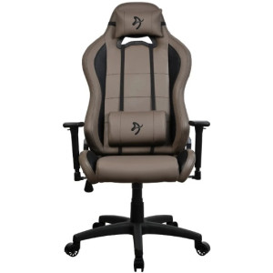 Gaming/Office Chair AROZZI Torretta Soft PU, Brown, max weight up to 95-120kg / height 160-180cm, Recline 165°, 3D Armrests, Head and Lumber cushions, Metal Frame, Nylon wheelbase, Gas Lift 4 class, Small nylon casters, W-26.5kg