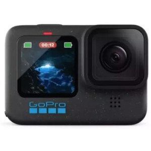 Action Camera GoPro HERO 12 Black, Photo-Video Resolutions:27MP/5.3K60+2.7K240, 8xslow-motion, waterproof 10m, voice control, 3x microphones, hyper smooth 6.0, Processor GP2, Timewarp 3.0, HDR, Wi-Fi, Bluetooth, microSD, micro HDMI, USB-C, 3.5mm, Battery 