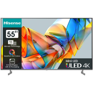 55" LED SMART TV Hisense 55U6KQ, Mini LED 3840x2160, VIDAA OS, Gray