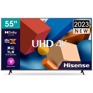 55" LED SMART TV Hisense 55A6K, Real 4K, 3840x2160, VIDAA OS, Black