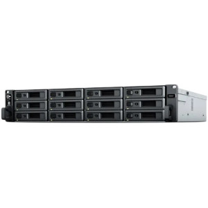 SYNOLOGY RS2421RP+, 12-bay, 4-core AMD Ryzen 2.2Ghz, 4Gb*1+1Slot, 4x1GbE, PCIe, 2x350W PSU