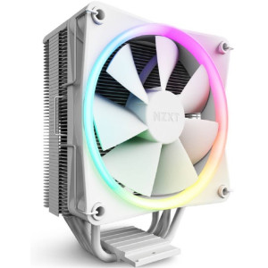 AC NZXT T120 RGB White (17.2-27.56dBA, 500-1800RPM, 1x120mm, RGB, PWM, 4 Heatpipes)