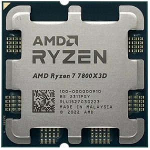 CPU AMD Ryzen 7 7800X3D  (4.2-5.0GHz, 8C/16T, L2 8MB, L3 96MB, 5nm, 120W), Socket AM5, Tray