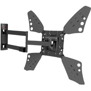 Wall Mount Barkan 3400L Black 13"-83" Full Motion, max.50kg, VESA mm: up to 600x400mm