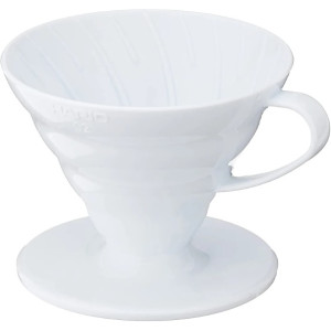 Hario VD-02W Coffee Dripper V60 02 White (plastic)
