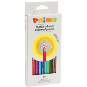 Primo 502MAT36E Creioane Mat , 36 culori / 2,9 mm