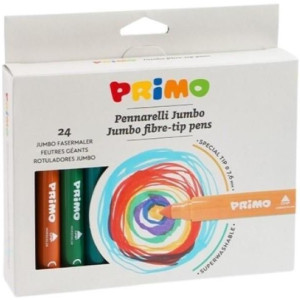 Primo 604JUMBO24 Carioci lavabile Jumbo , 24 culori / 7,6 mm