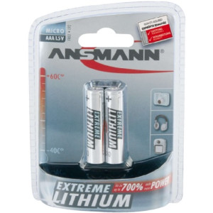 Ansmann 5021013 Lithium battery Micro AAA / FR03 / 1.5V, 2 pack in Blister (10)