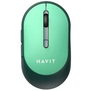 Wireless Mouse Havit MS78GT, 1200-3200dpi, 6 buttons, Ambidextrous, 1xAA, 2.4Ghz, Green