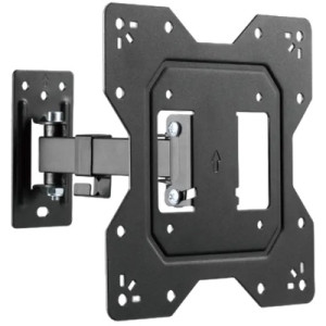 Wall Mount KIVI MOTION-221 Black 23" - 43" Full Motion, max.30kg, VESA mm: up to 200x200mm
