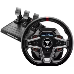 Wheel Thrustmaster T-248 for PS4, Built-in screen, 3*Force Feedback, 3-pedal magnetic pedal set