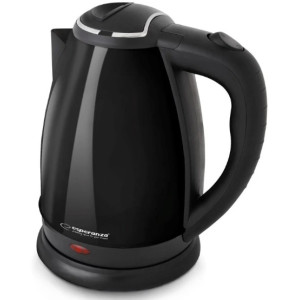 Kettle Esperanza VICTORIA EKK113K Black, 1800W, inox, 1.8 l, concealed heating element, 360° swivel base, auto shut-off after boiling