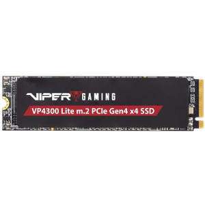 M.2 NVMe SSD 2.0TB VIPER (by Patriot) VP4300 LITE, ultra-thin heatspreader, Interface: PCIe4.0 x4 / NVMe 2.0, M2 Type 2280 form factor, Seq Read 7400 MB/s, Write 6400 MB/s, Random Read 1000K IOPS, Write 700K IOPS, HMB, Thermal Throttling, PS5 Compatible, 