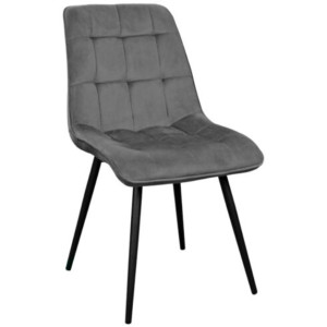 Scaun Capella~Dark Grey HLR21+Black Legs