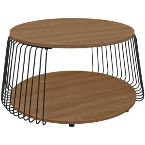 Кофейный столик Amy Big CT-1936D, коричневый - черный, 72 x 46 см