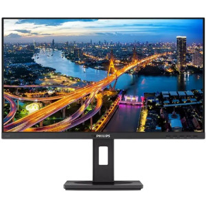 23.8" PHILIPS 246B1, Black, IPS, 2560x1440, 75Hz, 4ms, 250cd, SC50mil:1, LAN, HDMI+DP+TypeC, Spkrs, Pivot