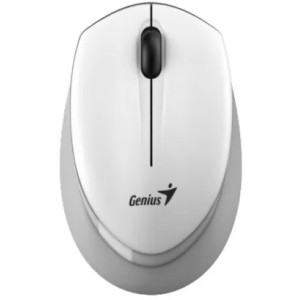 Wireless Mouse Genius NX-7009, 1200 dpi, 3 buttons, Ambidextrous, 65g., 1xAA, White Grey