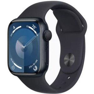 Apple Watch Series 9 GPS, 41mm Midnight Aluminium Case with Midnight Sport Band - S/M, MR8W3