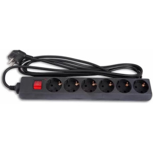 Surge Protector SVEN Optima Base 6 Sockets, 3 m, Black