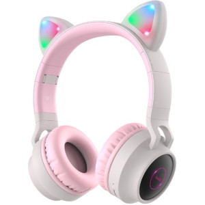 HOCO W27 Cat ear wireless headphones Pink