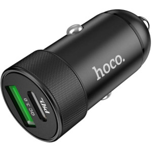 HOCO Z32B Speed up PD20W+QC3.0 car charger black