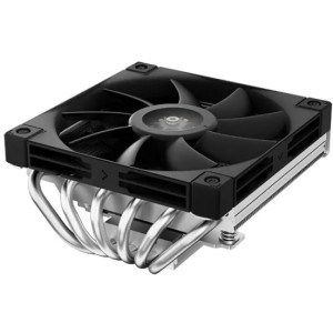 DEEPCOOL Cooler AN600, Low-profile CPU Cooler, Socket LGA1700/1200/1151/1150/1155 & AM5/AM4, up to 180W, 1x FDB 120mm fan, 500~1850rpm, <24.4 dB(A), 61.56CFM, 4 pin, PWM, 67mm ultra-thin design compatible with HTPC Case & ITX MB, Hydro Bearing, 6x 6mm C