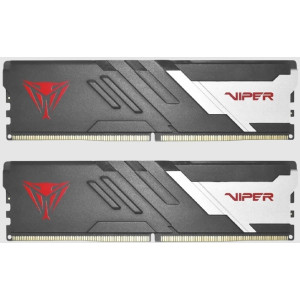 32GB (Kit of 2x16GB) DDR5-5600 VIPER (by Patriot) VENOM DDR5 (Dual Channel Kit) PC5-44800, CL36, 1.25V, Aluminum heat spreader with unique design, XMP 3.0 Overclocking Support, On-Die ECC, Thermal sensor, Matte Black with Red Viper logo