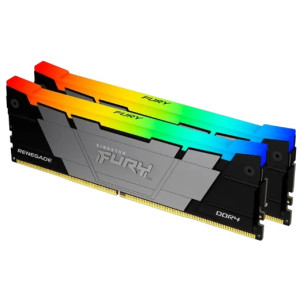 64GB DDR4-3200MHz Kingston FURY Renegade RGB (Kit of 2x32GB) (KF432C16RB2AK2/64), CL16-19-19, 1.35V