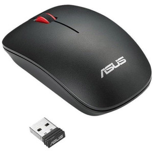 ASUS WT300 Wireless Optical Mouse, Black/Red, RF 2.4 GHz, Resolution 1000dpi/1600dpi, 2.4GHz Nano Dongle USB