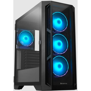 Case EATX Chieftec APEX, w/o PSU, 4x120mm ARGB, 2xUSB3.0, 1xUSB-С, 0.6mm, Front & Side Tempered Glass, RGB control hub, 3x2.5", 2x3.5", Black