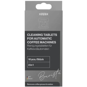 Xavax 111281, Cleaning Tablets for Coffee Machine, 10 tab