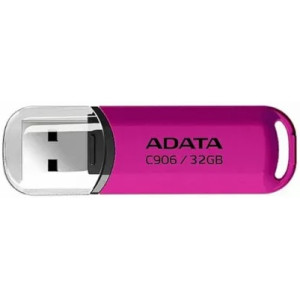 32GB USB2.0 Flash Drive ADATA C906, Rose, Plastic, Classic Cap (AC906-32G-RPP)