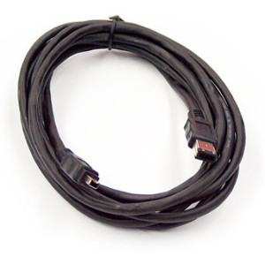 Кабель IEEE-1394 FireWire 6pin - 4pin 1,8 m  (для соединения DV устройства с 4pin digital AV IEEE1394 выходом (VCR) с DV картой компьютера через 6pin IEEE1394 вход)