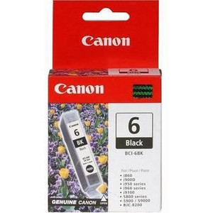 Ink Cartridge Canon BCI-6 Bk, black for S-800/i865/905/965/950/990/9000/9100/9950/ iP4000/5000/8500/ MP750/760/780
