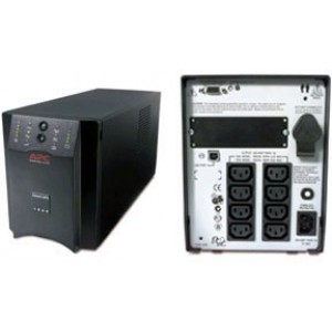 APC SUA1500I Smart-UPS 1500 VA, Black, Line-Interactive, user repl. batt., Double AVRBoost, AVRTrim, SmartSlot, USB port, 2 years warranty and Powerchute+ power management software included