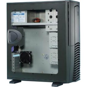 Chieftec sidepanel BLACK for bigtower (big window, fan)